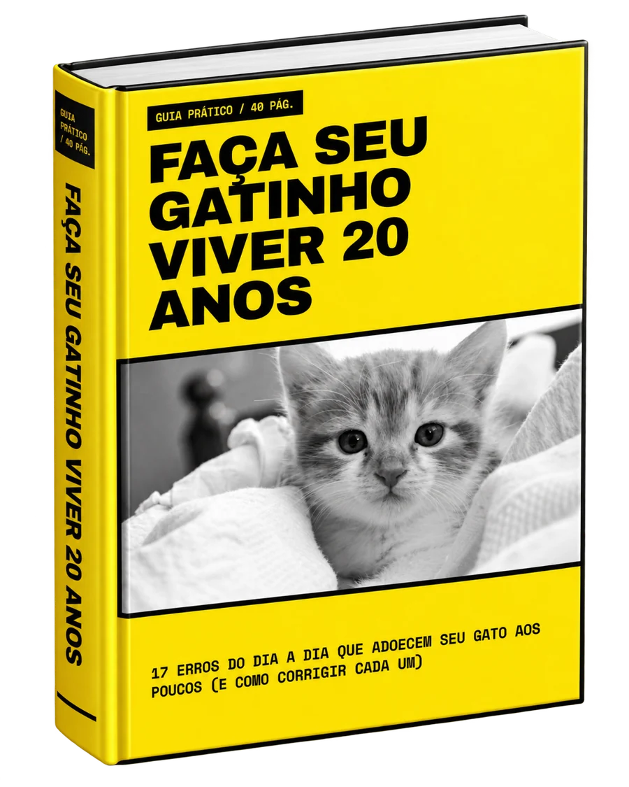 Livro Faça seu gatinho viver 20 anos